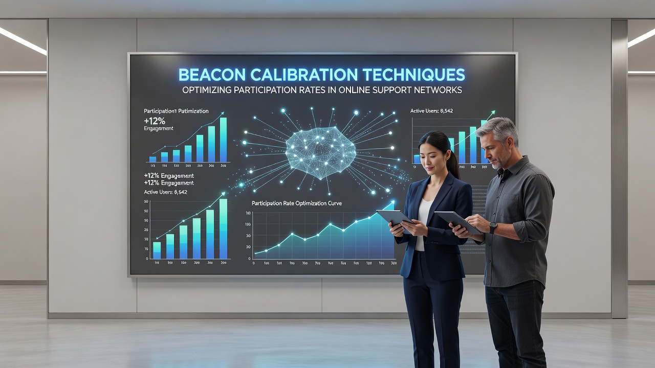 Beacon Calibration Techniques for Optimizing Participation Rates in Online Support Networks